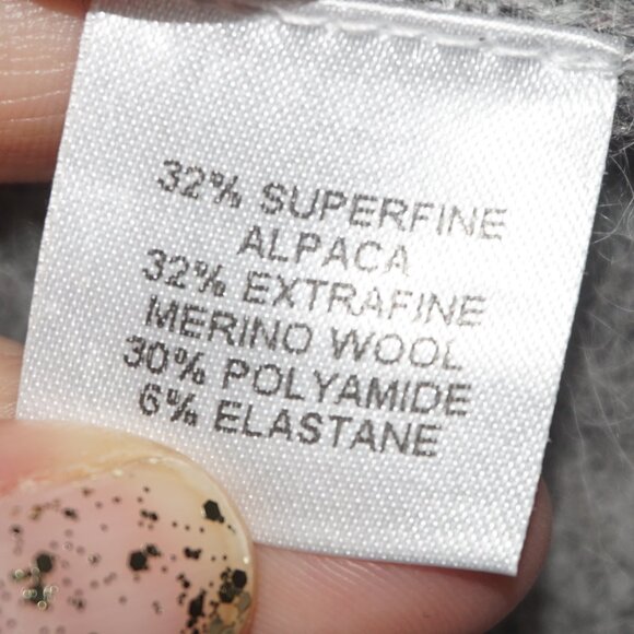 Michelle Mason Melange Zip Side Alpaca Wool Sweater - Picture 7 of 9